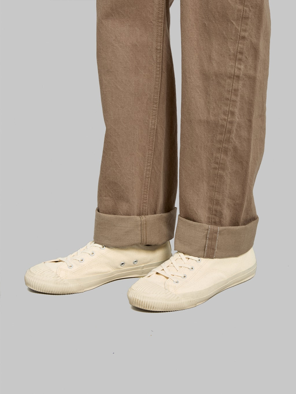 Samurai Jeans SJ42CP 15oz Heavy Chino Slim Straight folded