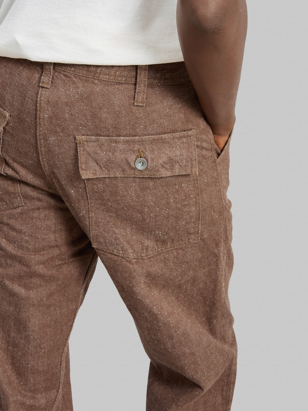 Samurai Jeans SJ52BR 15oz "Kanoko Aimadara" Baker Pants Brown