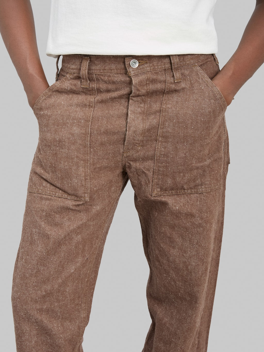 Samurai Jeans SJ52BR 15oz "Kanoko Aimadara" Baker Pants Brown