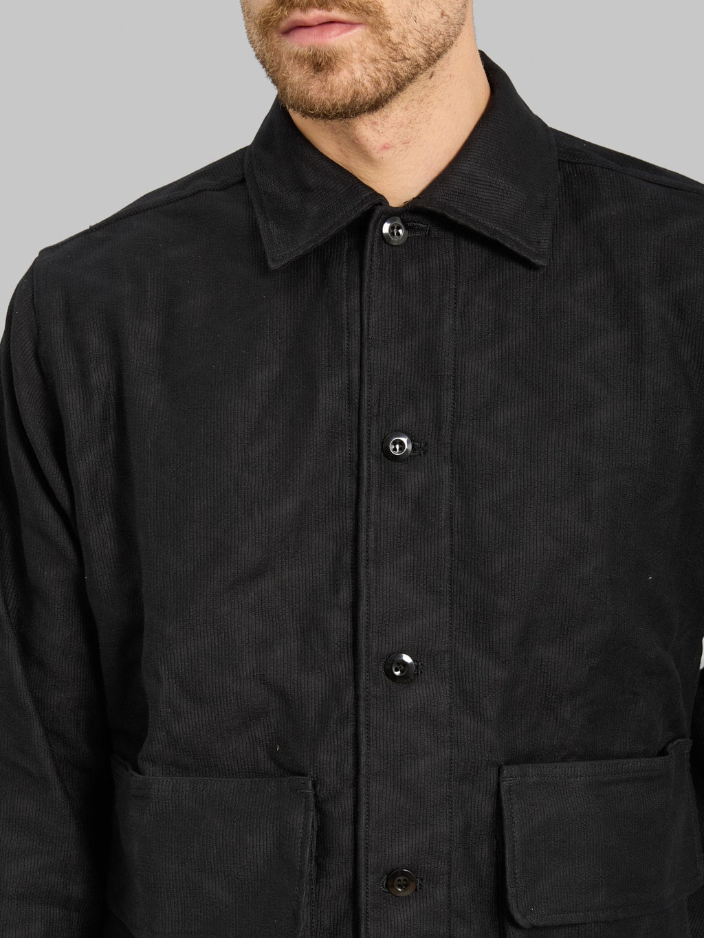 Samurai Jeans SJCJK25-SP Jagged Deck Cloth Jacket Black