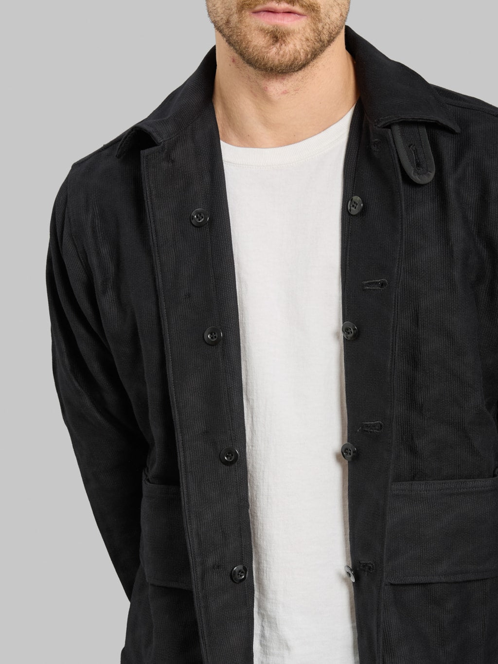 Samurai Jeans SJCJK25-SP Jagged Deck Cloth Jacket Black