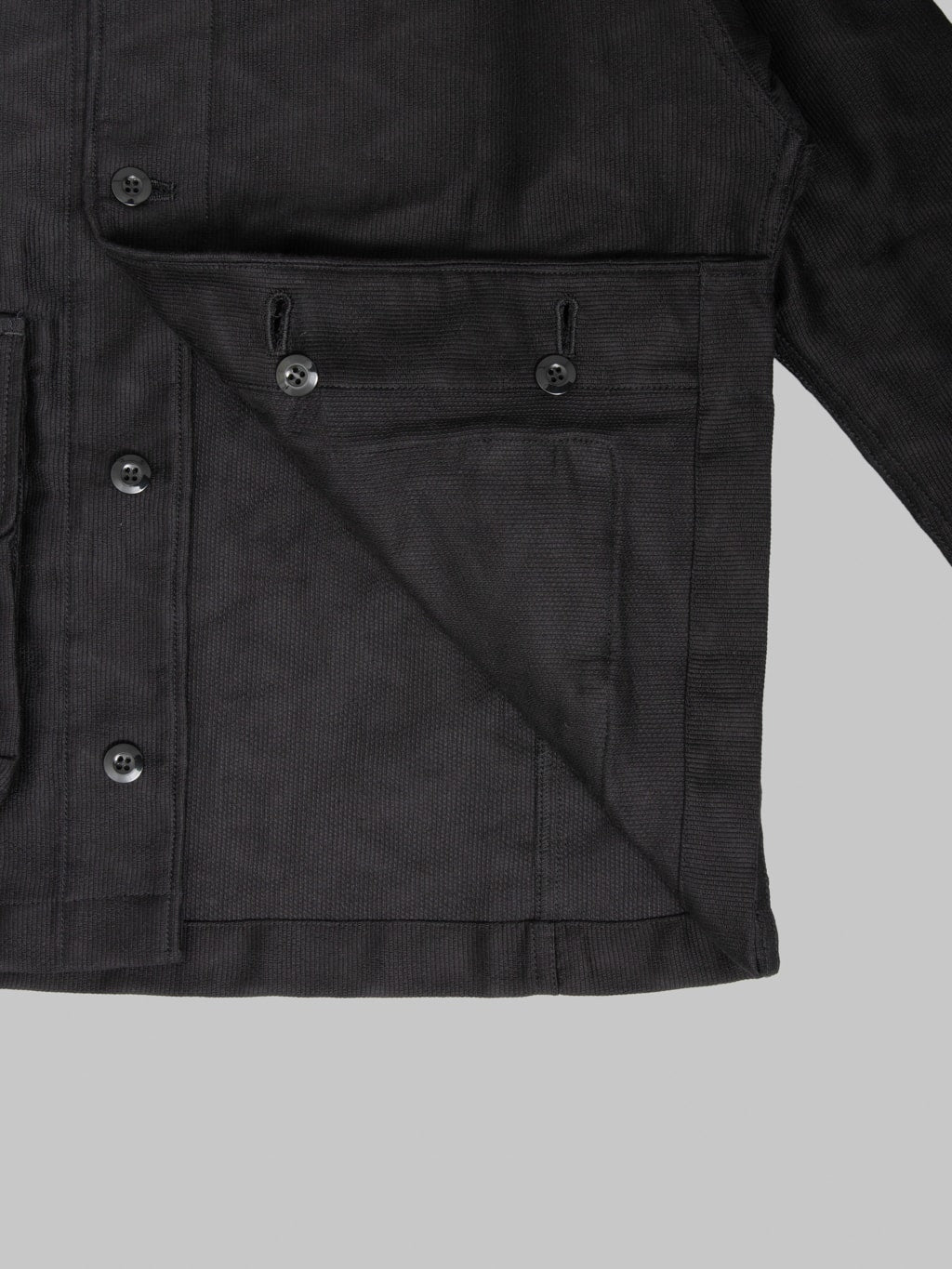 Samurai Jeans SJCJK25-SP Jagged Deck Cloth Jacket Black