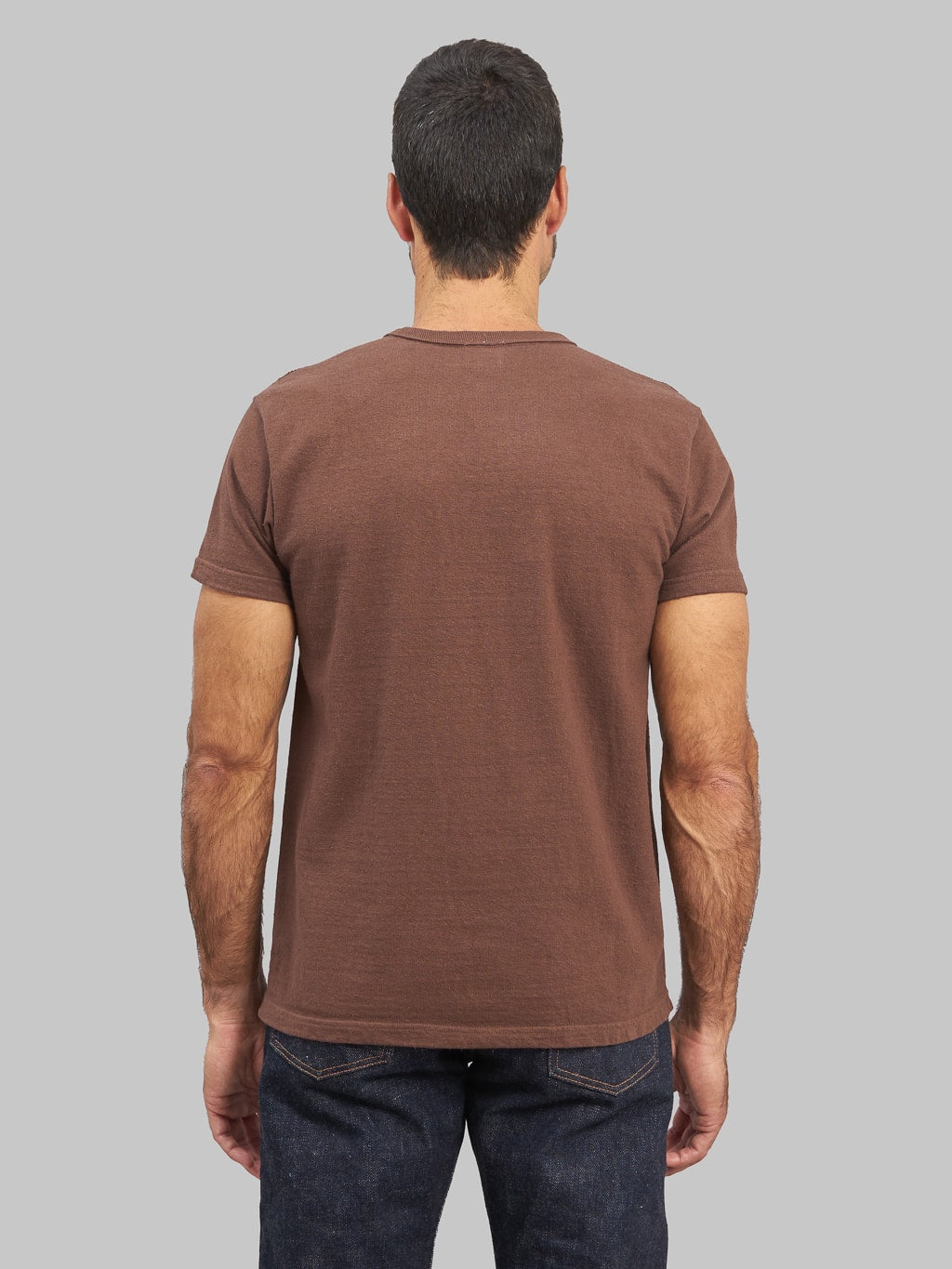 Samurai jeans japanese cotton henley tshirt kuri dark back fit