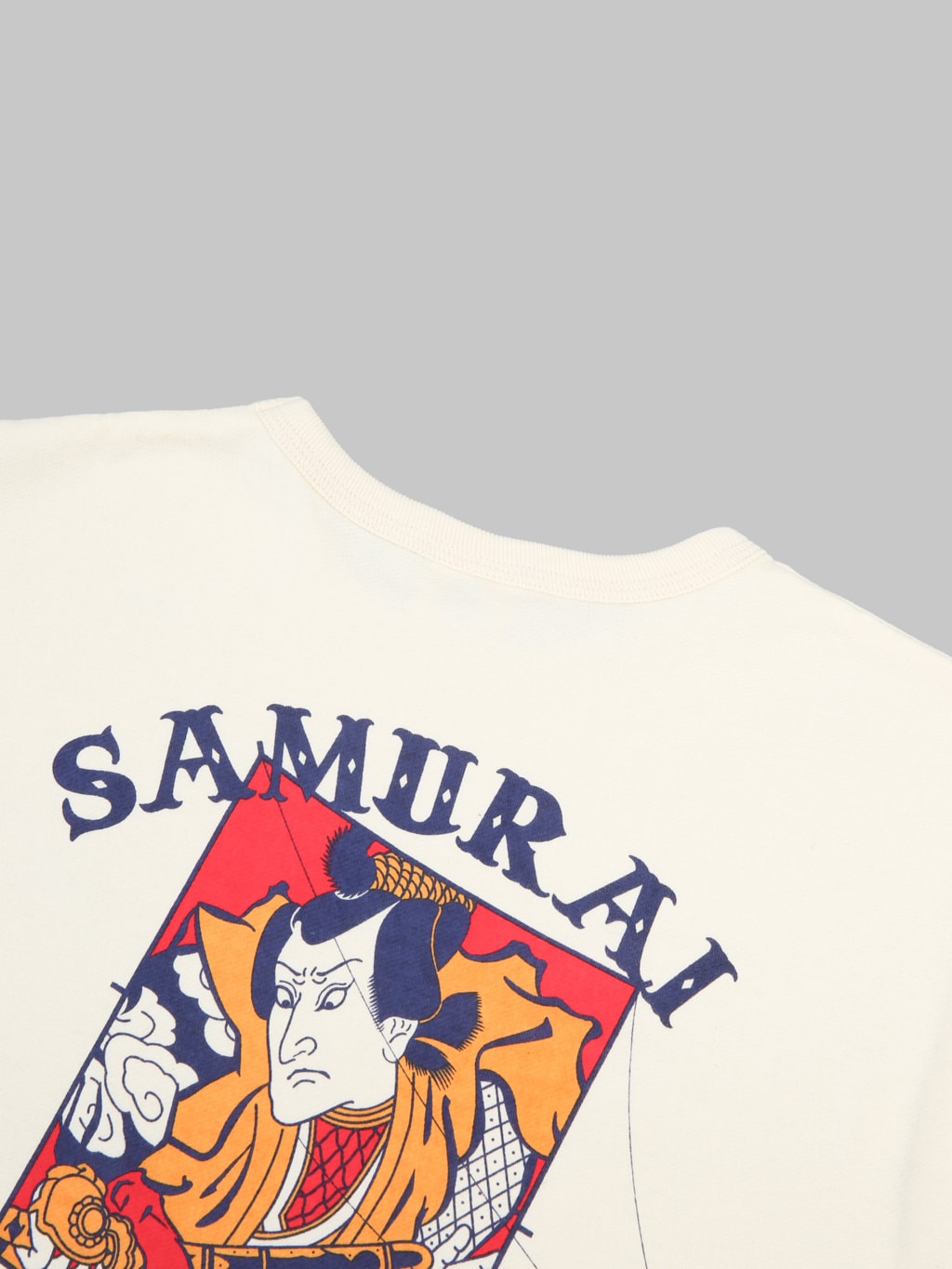 Samurai Jeans SJST26-105 "Go Fly A Kite" Loopwheel Inlay T-shirt Ivory