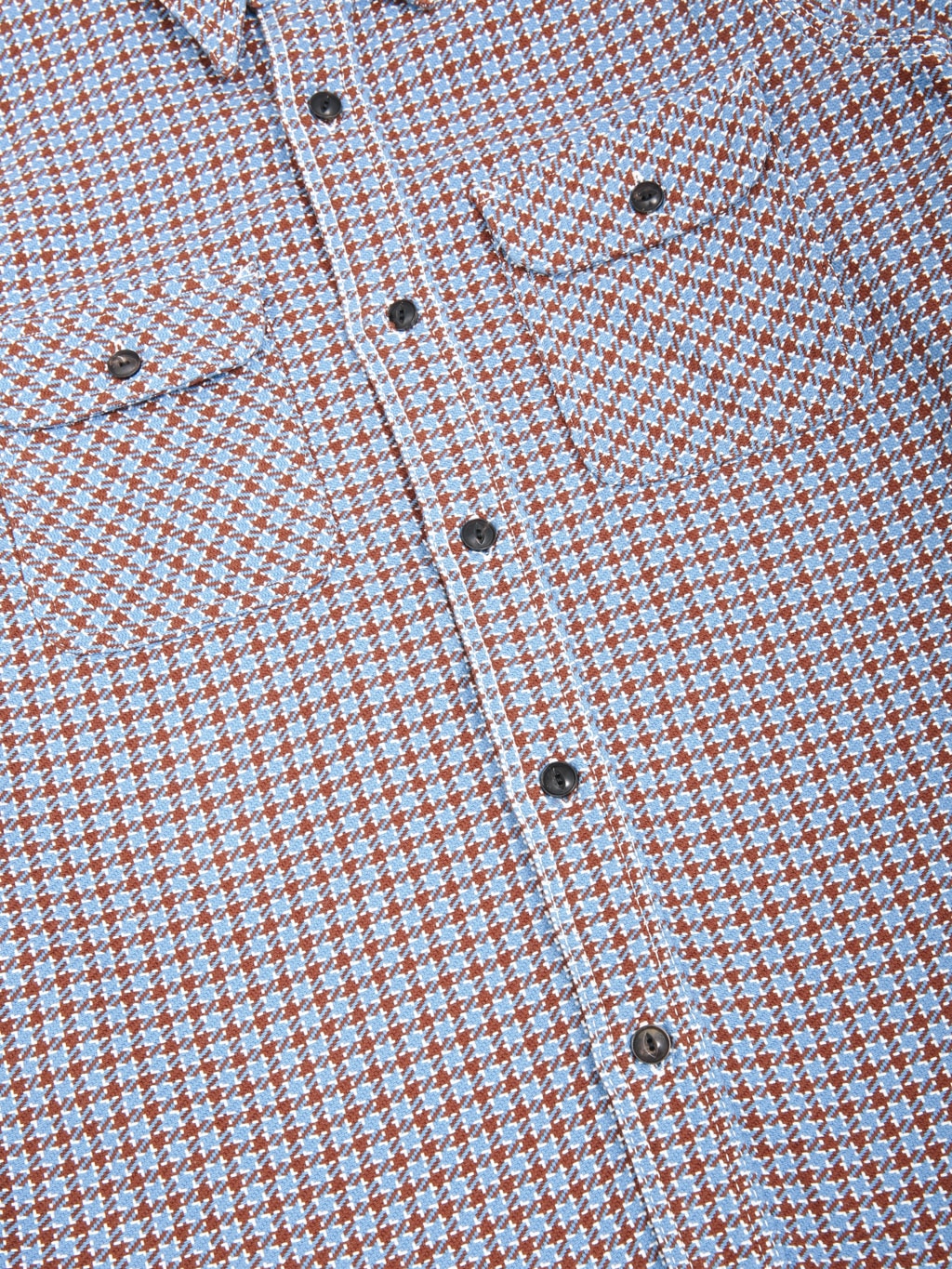 Samurai Jeans SIN25-02W Western Cut Cheese Indigo Heavy Flannel Work Shirt