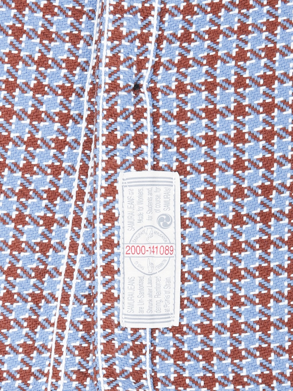 Samurai Jeans SIN25-02W Western Cut Cheese Indigo Heavy Flannel Work Shirt