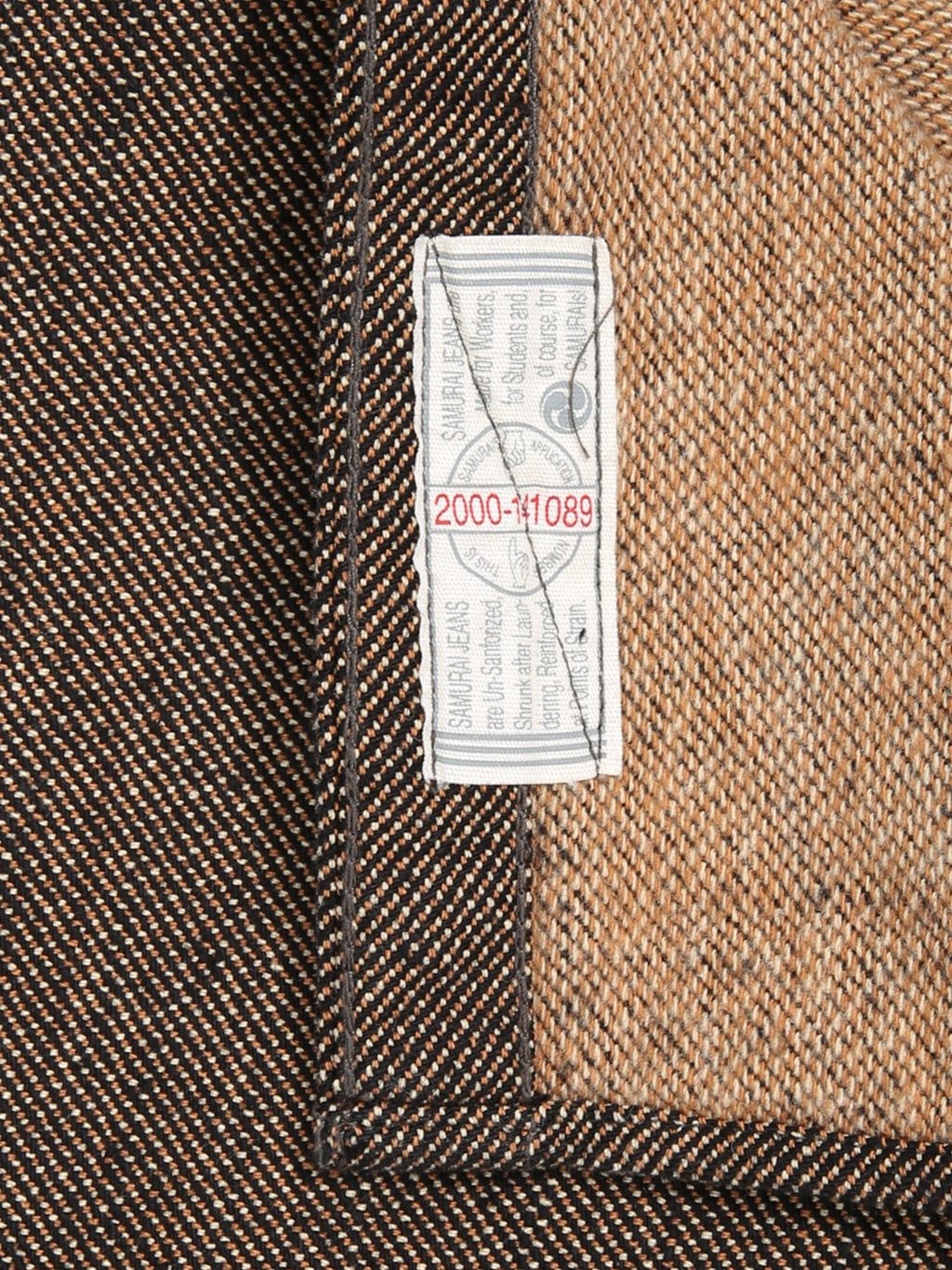Samurai Jeans SMN25 01W Western Cut Elemental Flannel Black label