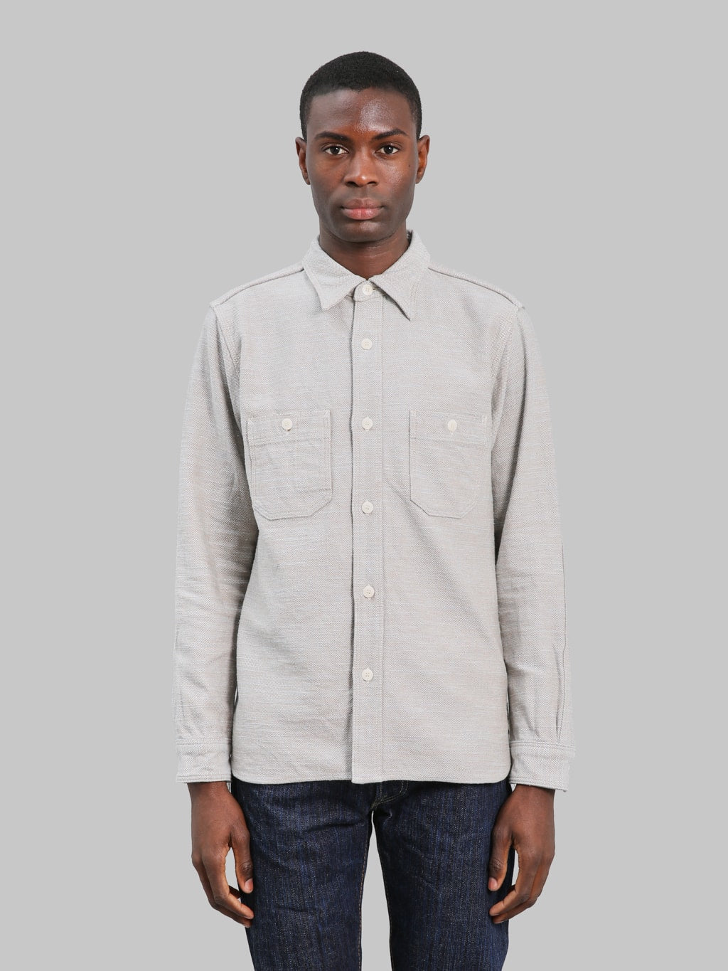 Samurai Jeans Elemental Flannel Shirt Black Western Cut Blue