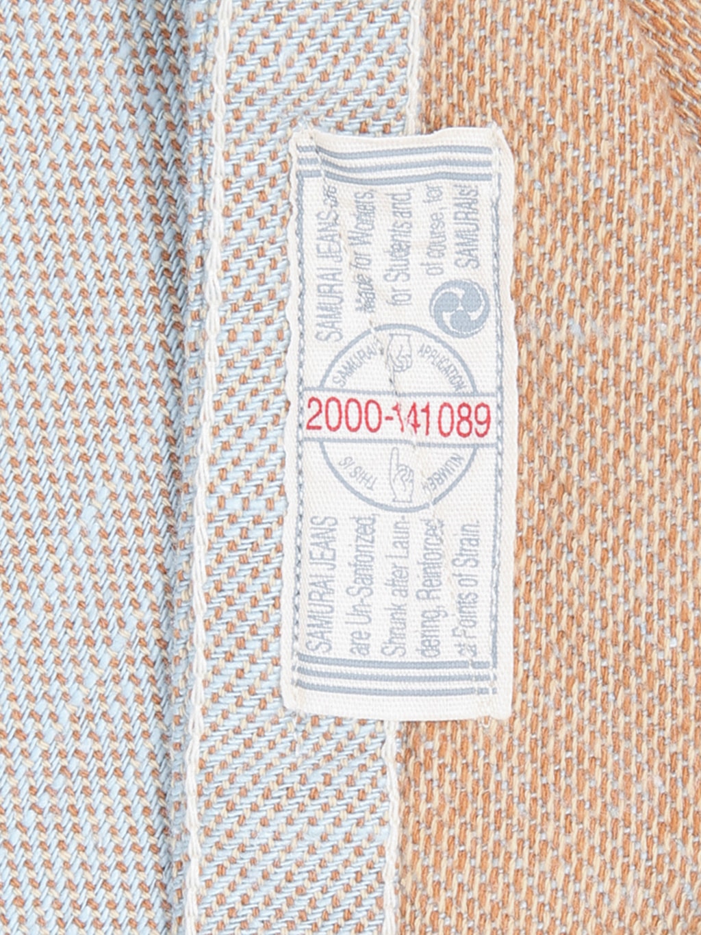 Samurai Jeans SMN25-01W Western Cut Elemental Flannel Shirt Blue - Redcast Heritage Co.