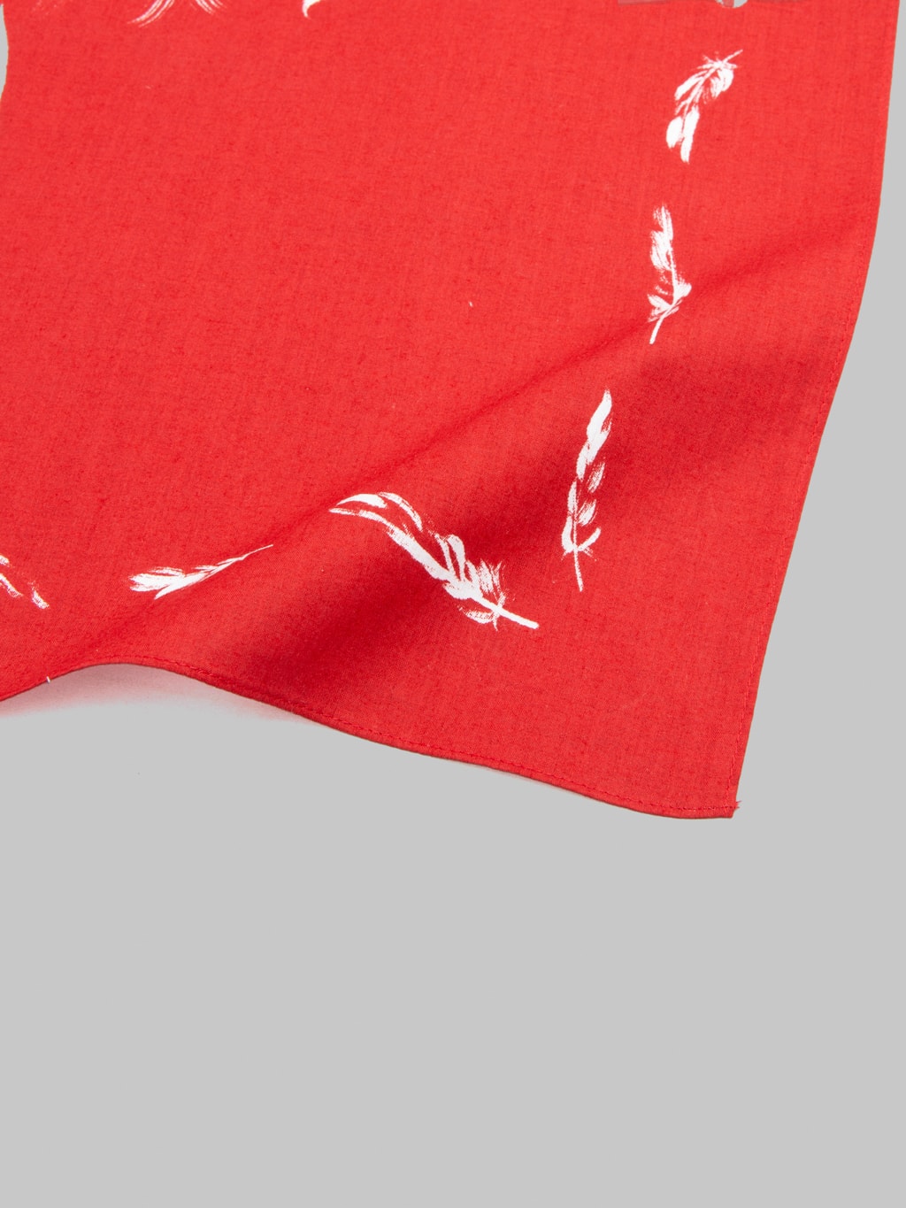 Samurai Jeans SJ-02 "Yatagarasu Crow" Pattern Cotton Bandana Red