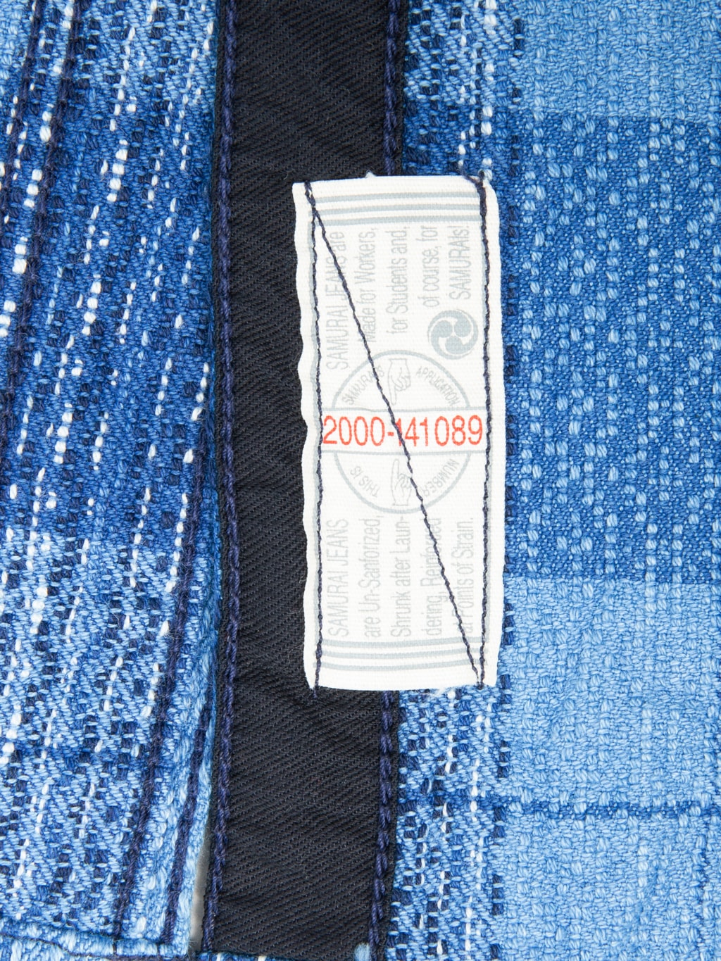 Samurai Jeans SKN24-01 Rain "Kasuri" Sashiko Flannel Work Shirt