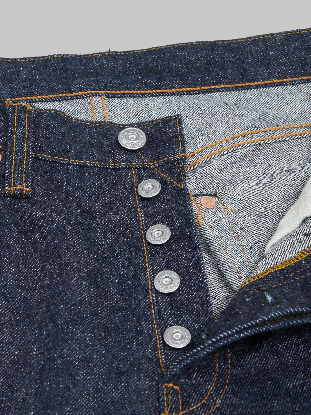 samurai s0710xx 15oz selvedge denim slim tapered jeans buttons