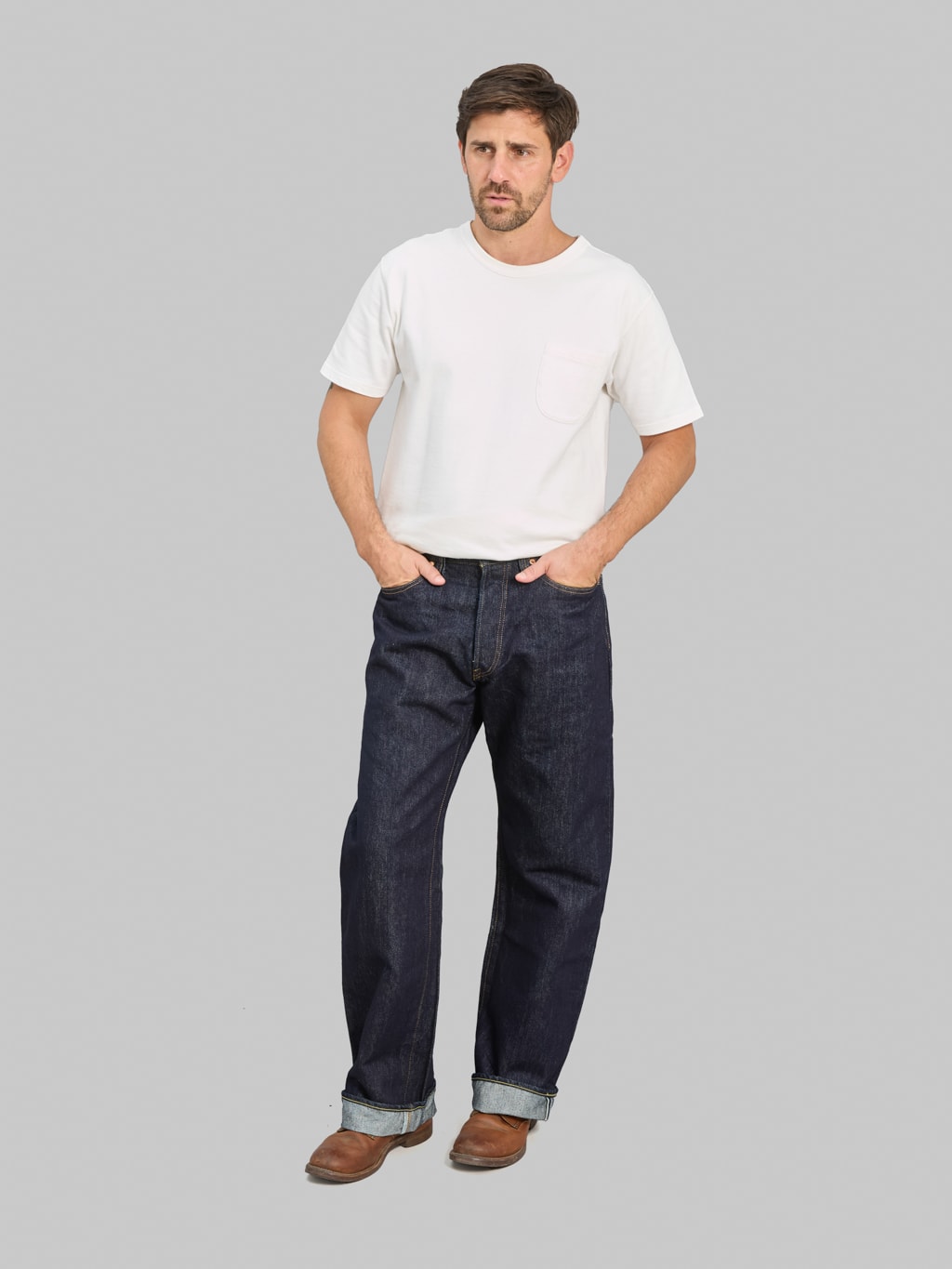 Samurai Jeans S310XX-WASHI 15oz Washi Selvedge Wide Straight Jeans