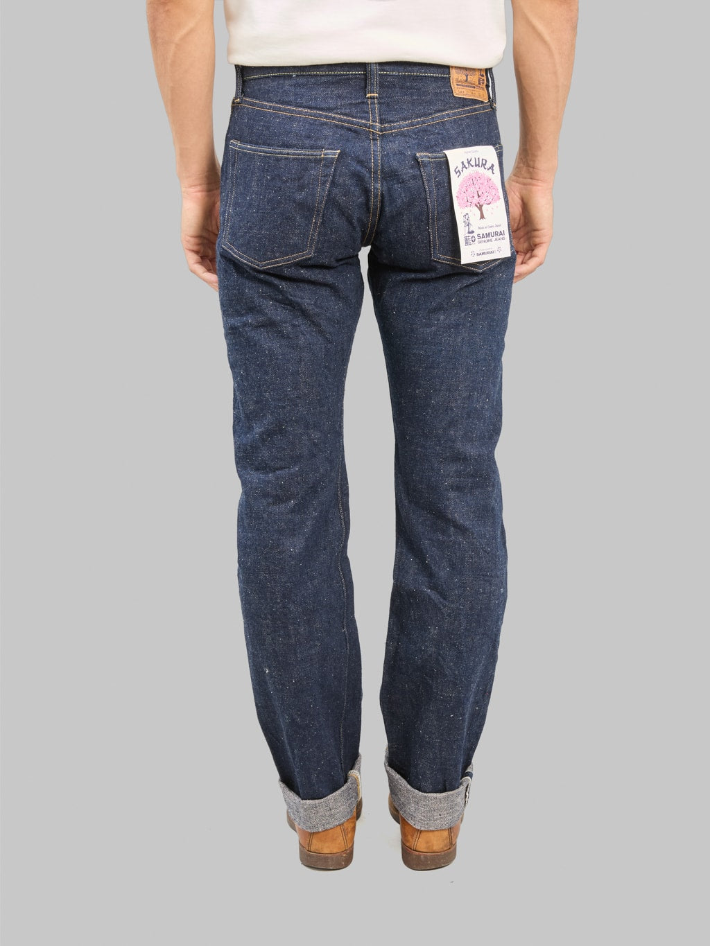 Samurai Jeans S500AX AI Plus Sakura 18oz Regular Straight back fit