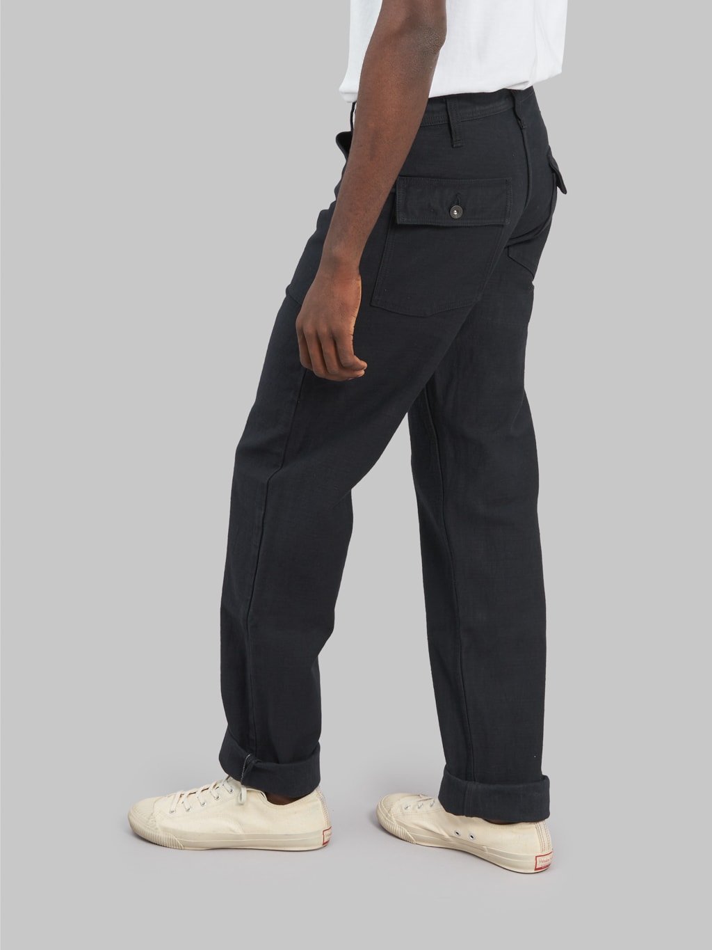 samurai sj52bk black back satin baker pants fitting