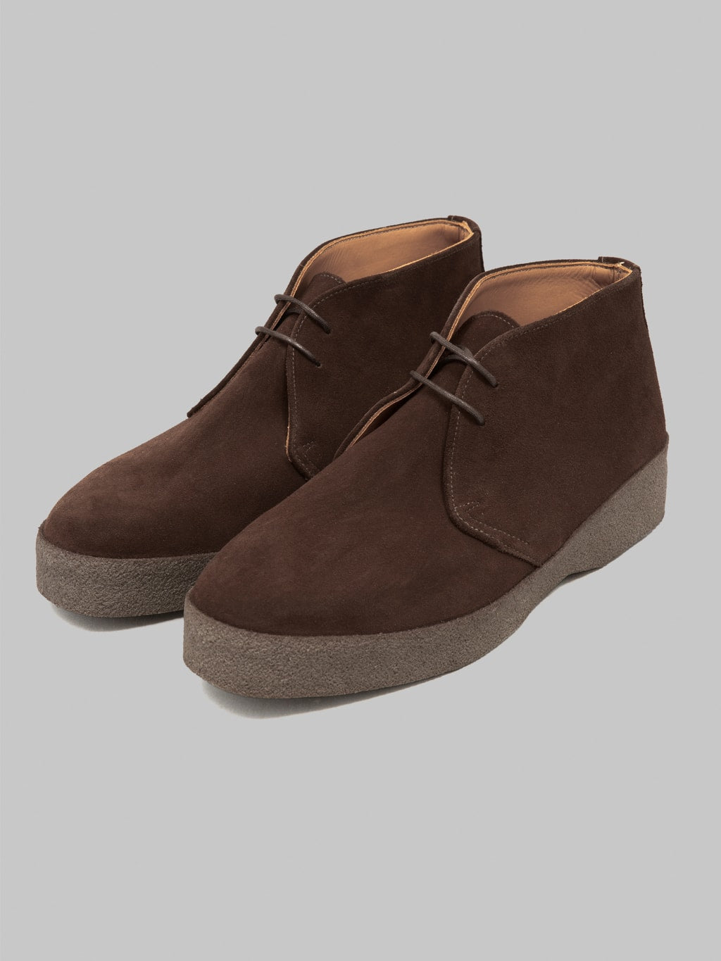 Sanders Japan Brit Chukka Chocolate Brown Suede english