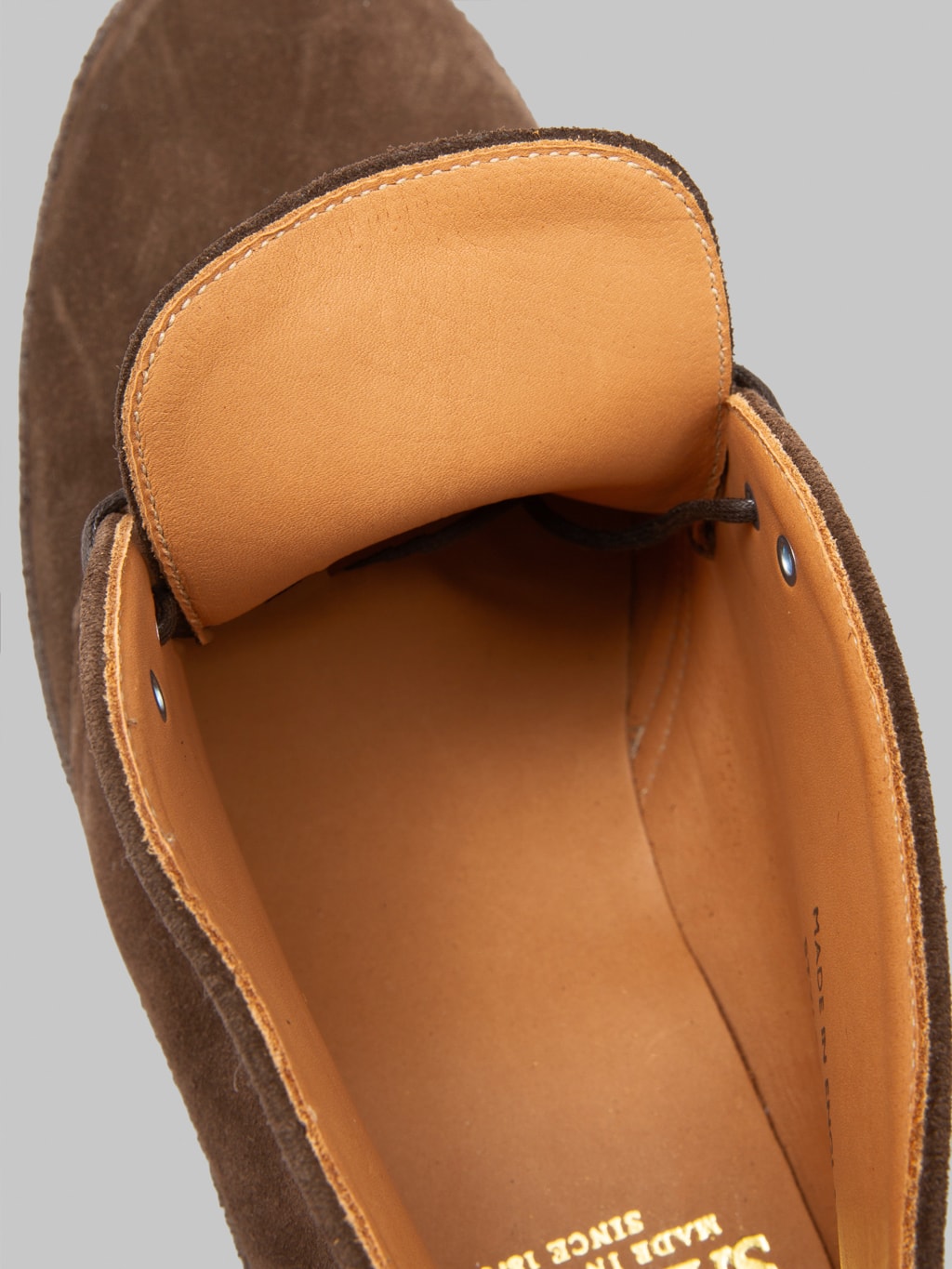 Sanders Japan Brit Chukka Polo Snuff Suede interior