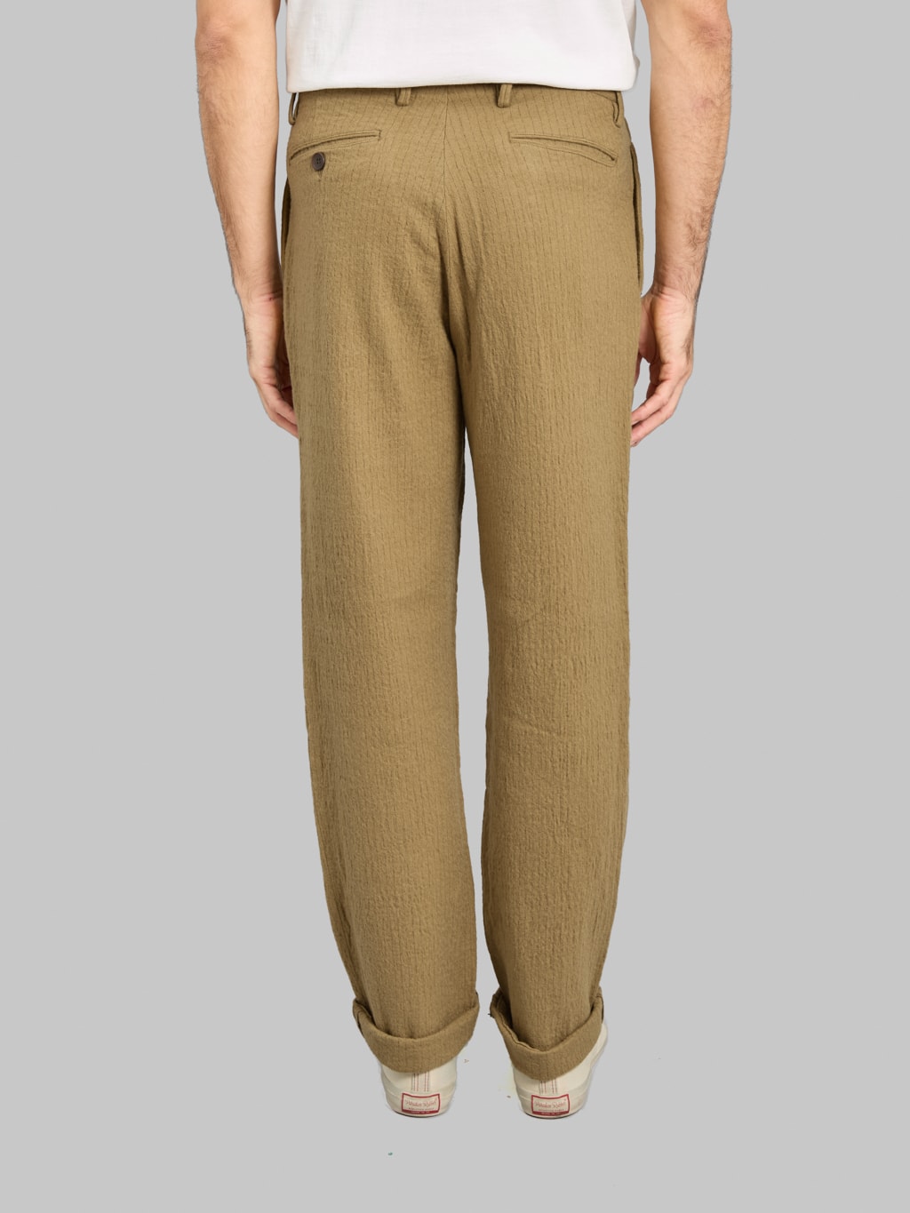 Seuvas C/W Tapered 2-Tuck Trousers Khaki