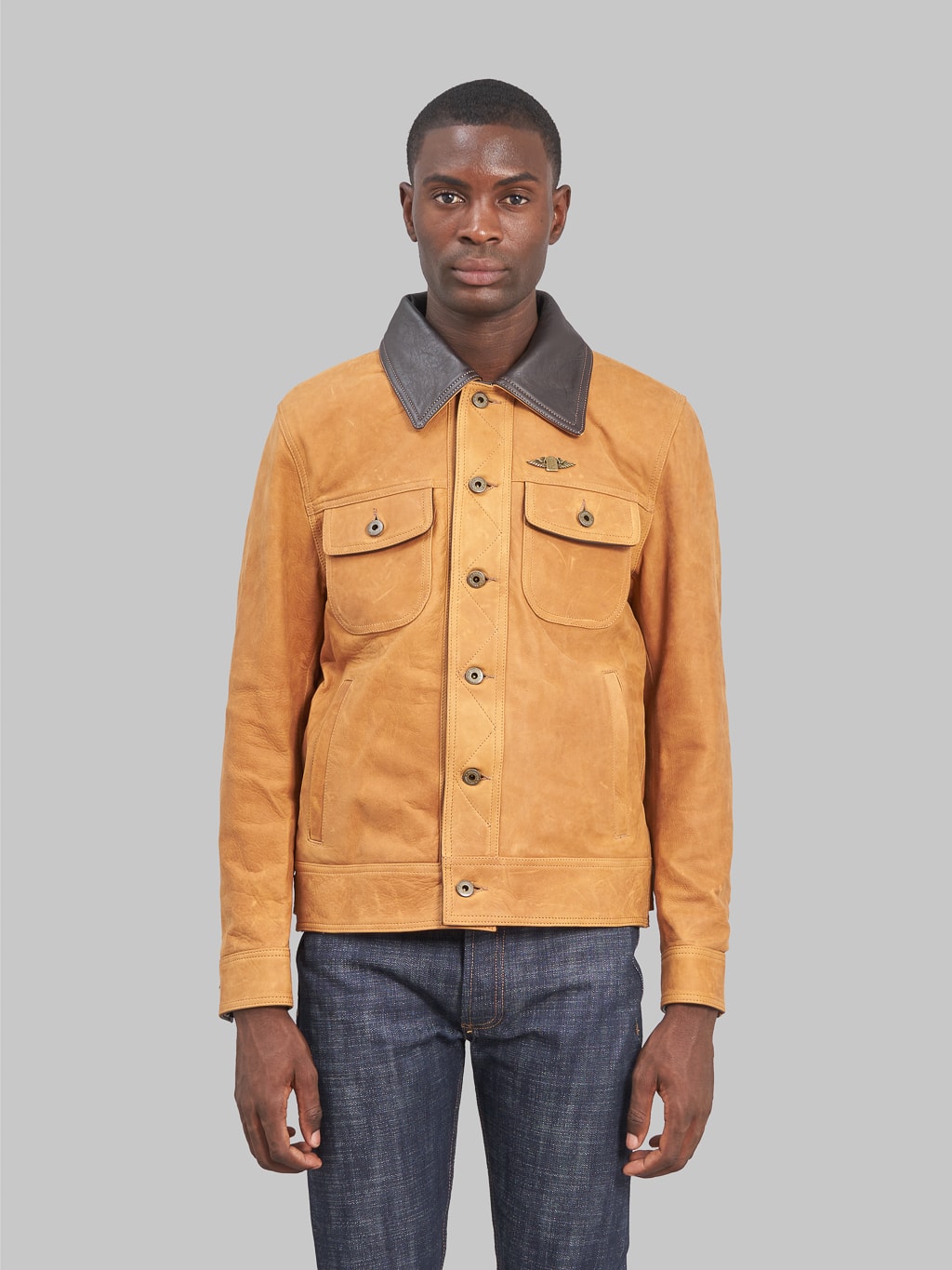 shangri la heritage terracota western jacket front look