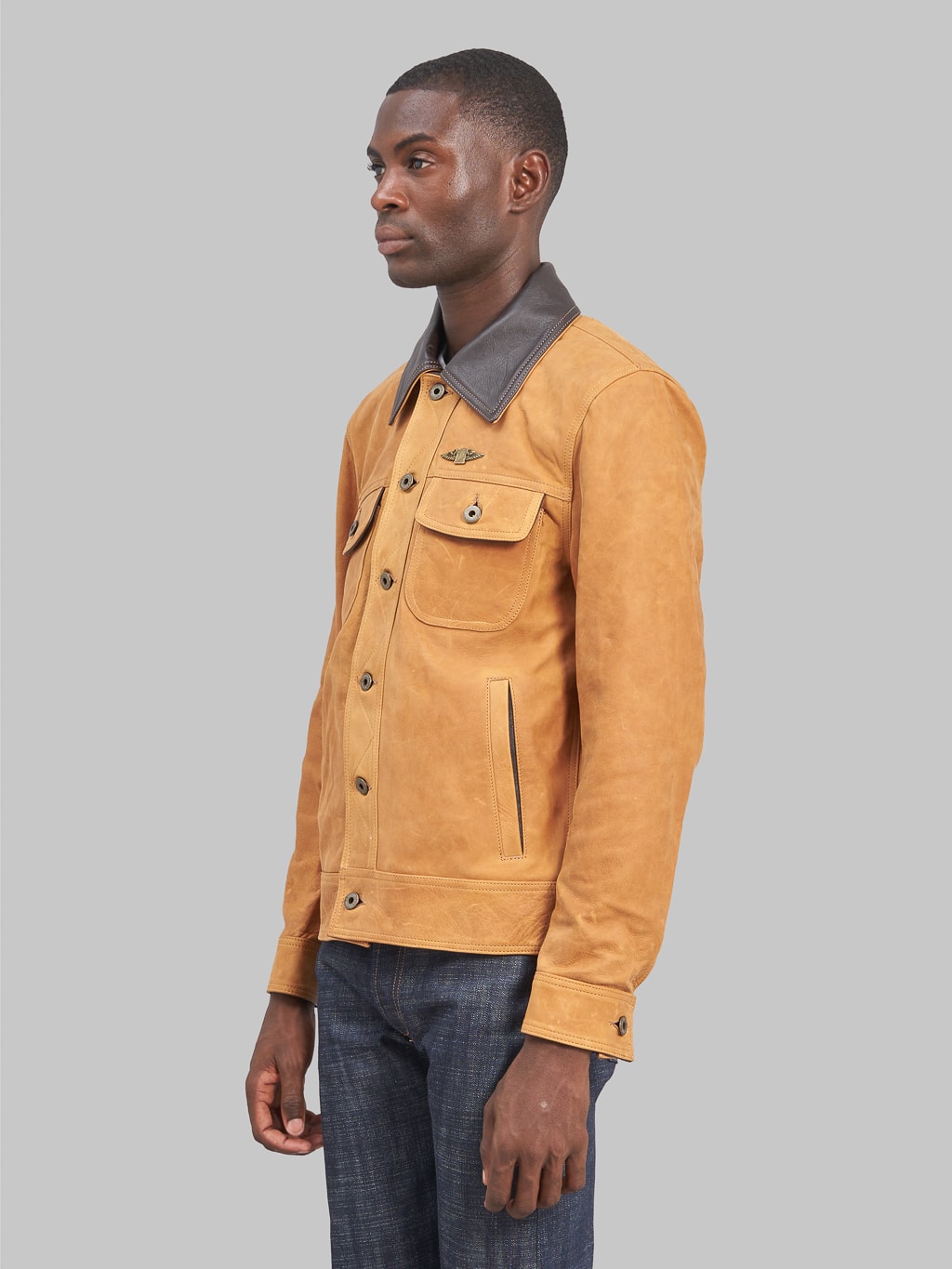 shangri la heritage terracota western jacket side look