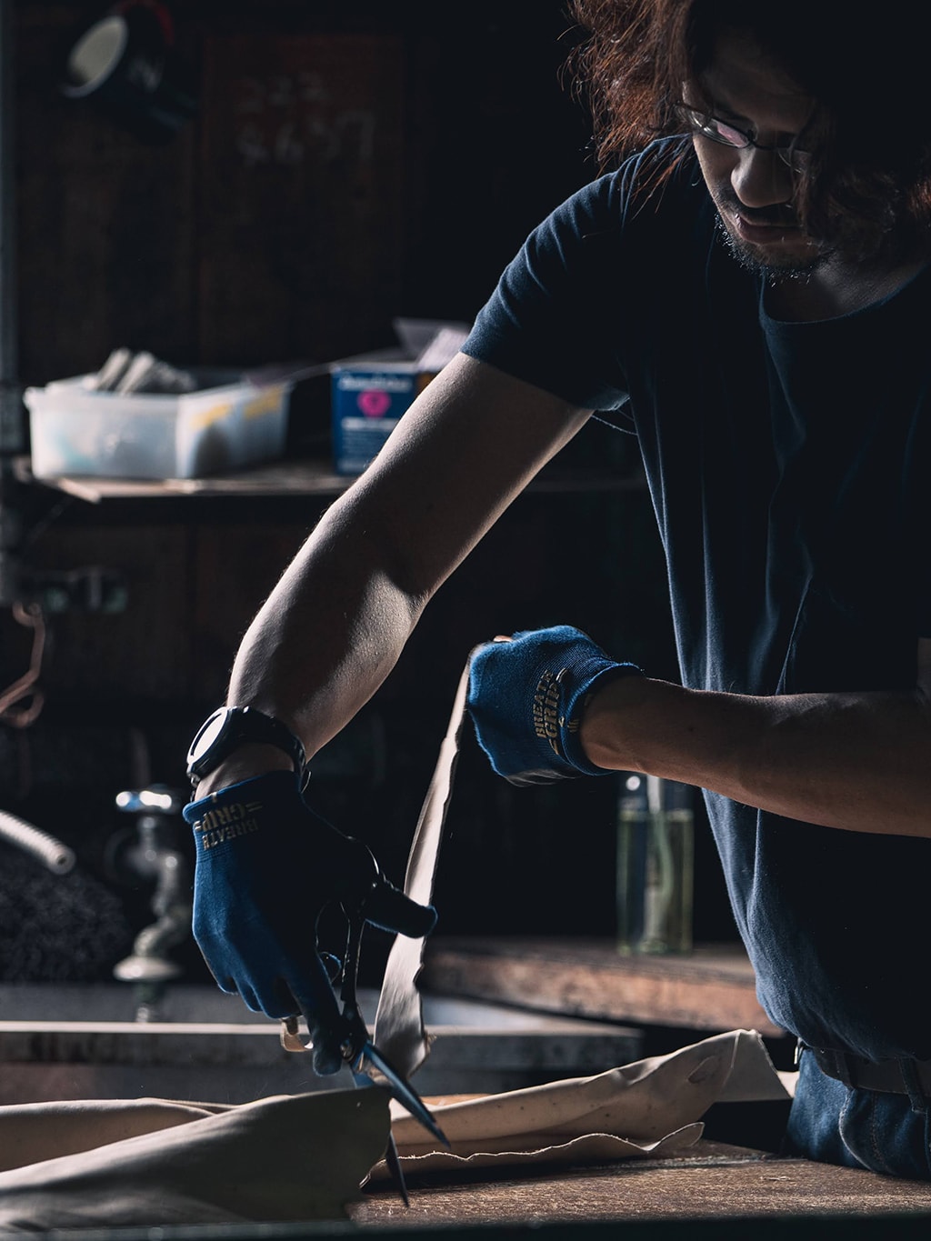 The Flat Head FN-LJ-HS005 Horsehide Single Rider's Jacket Black Semi-Aniline