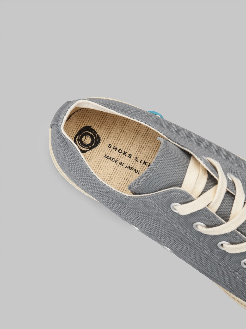 Shoes like pottery low grey sneakers insole fabric