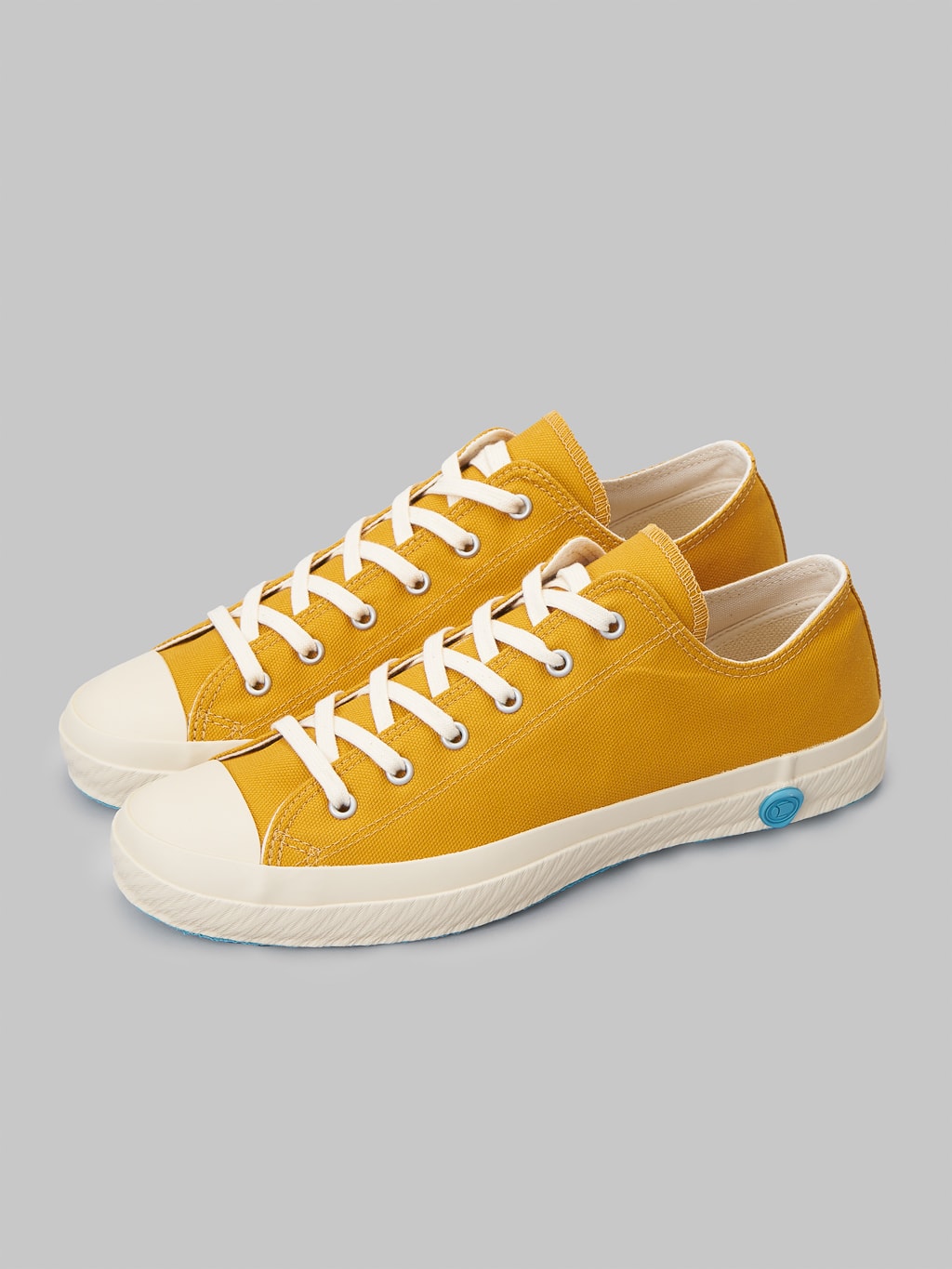 Shoes like pottery low mustard sneakers made in japan