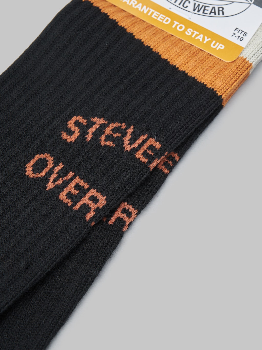 Stevenson Overall Athletic Socks black woven logo