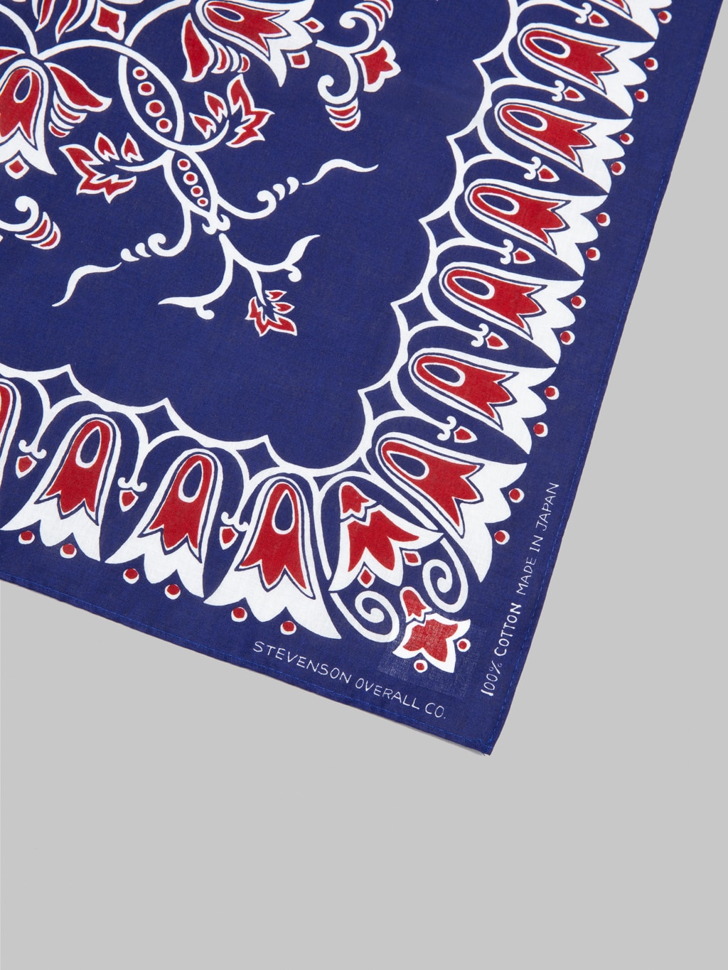 stevenson overall bandana stole navy 100 cotton