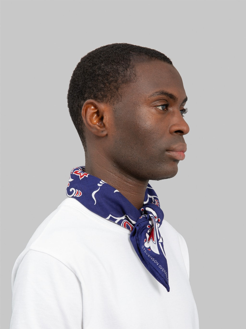 stevenson overall bandana stole navy styled