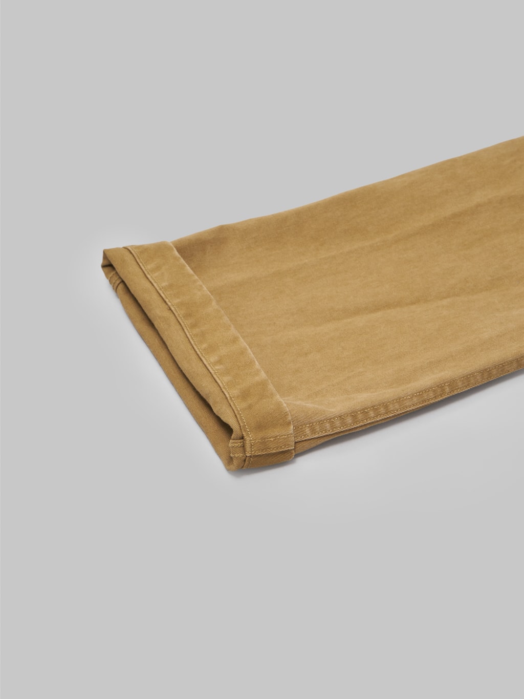 stevenson overall colts chinos v2 khaki relaxed tapered seam stitching