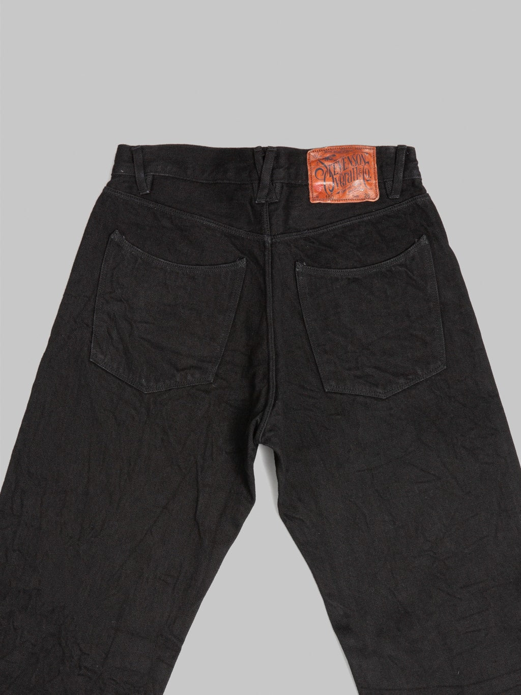 Stevenson Overall Co. Encinitas 150 12oz Solid Black Regular Straight Jeans