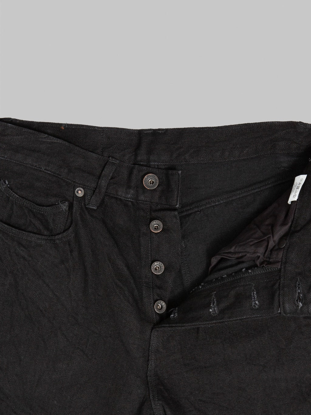 Stevenson Overall Co. Encinitas 150 12oz Solid Black Regular Straight Jeans