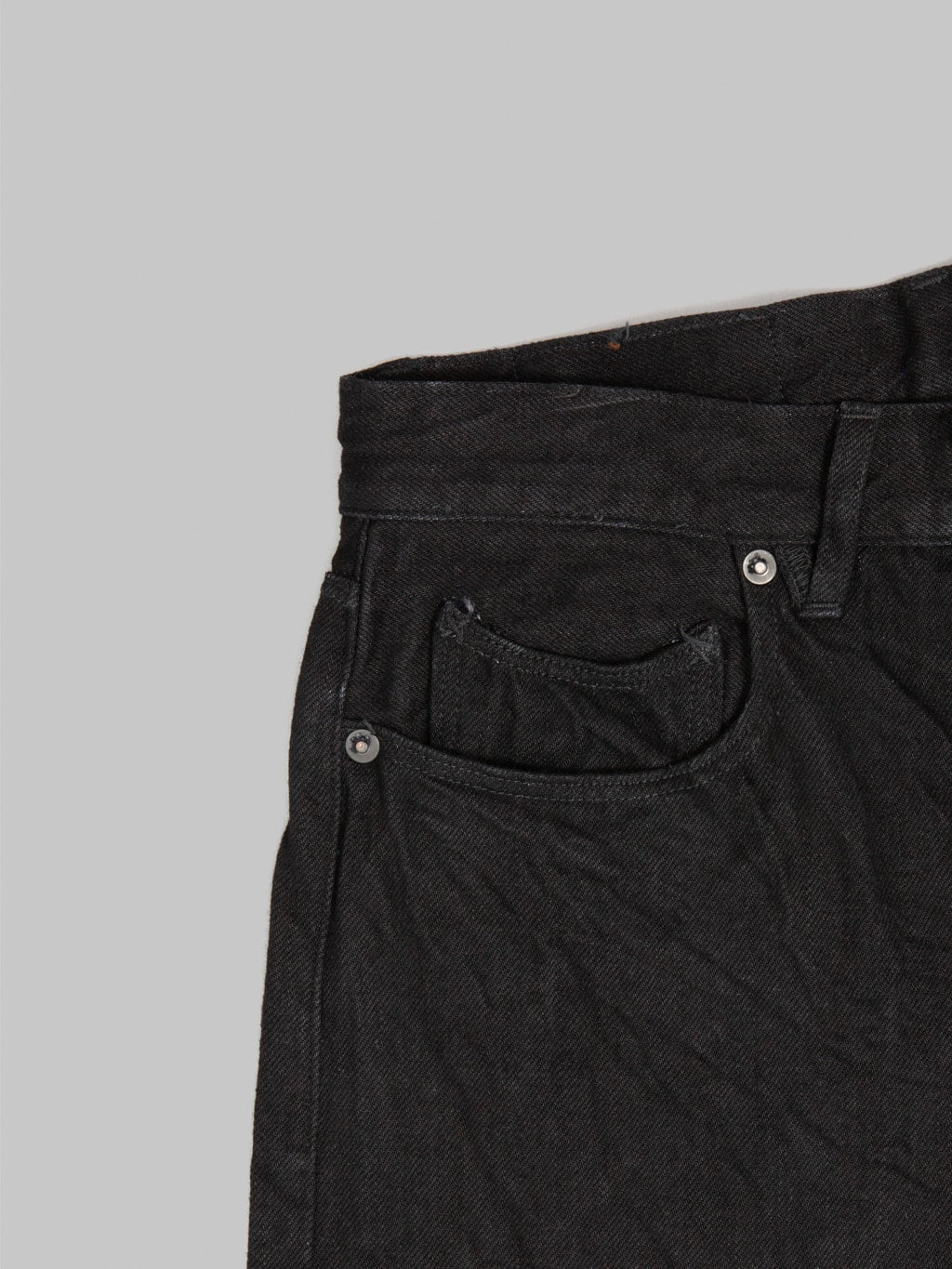 Stevenson Overall Co. Encinitas 150 12oz Solid Black Regular Straight Jeans