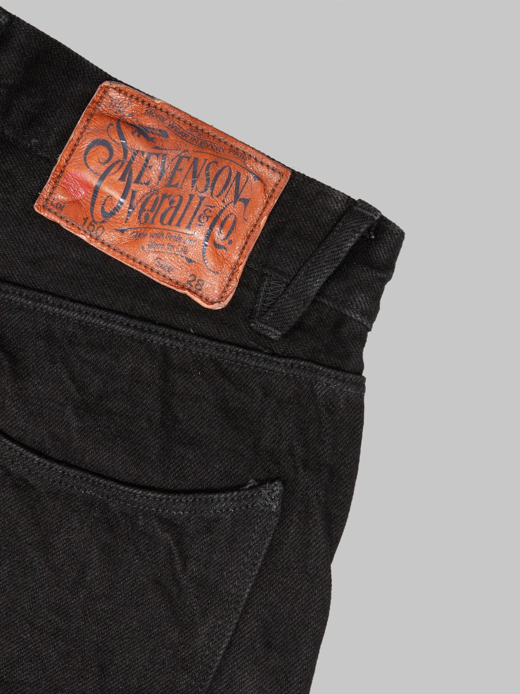Stevenson Overall Co. Encinitas 150 12oz Solid Black Regular Straight Jeans