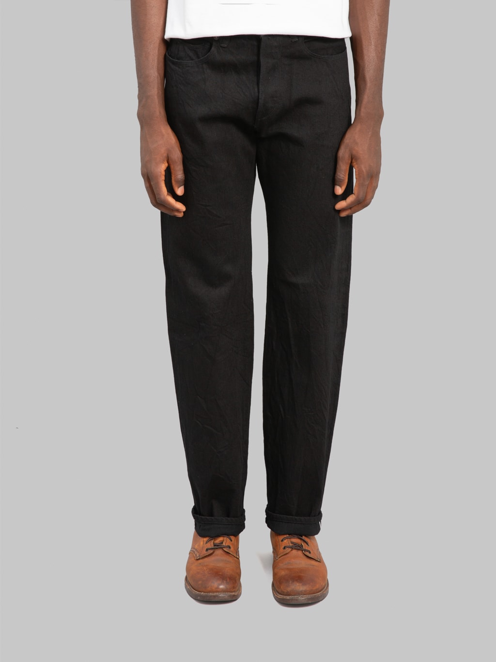 Stevenson Overall Co. Encinitas 150 12oz Solid Black Regular Straight Jeans