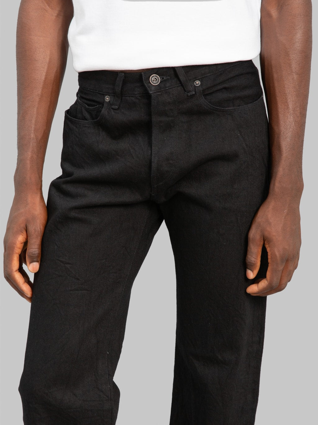 Stevenson Overall Co. Encinitas 150 12oz Solid Black Regular Straight Jeans