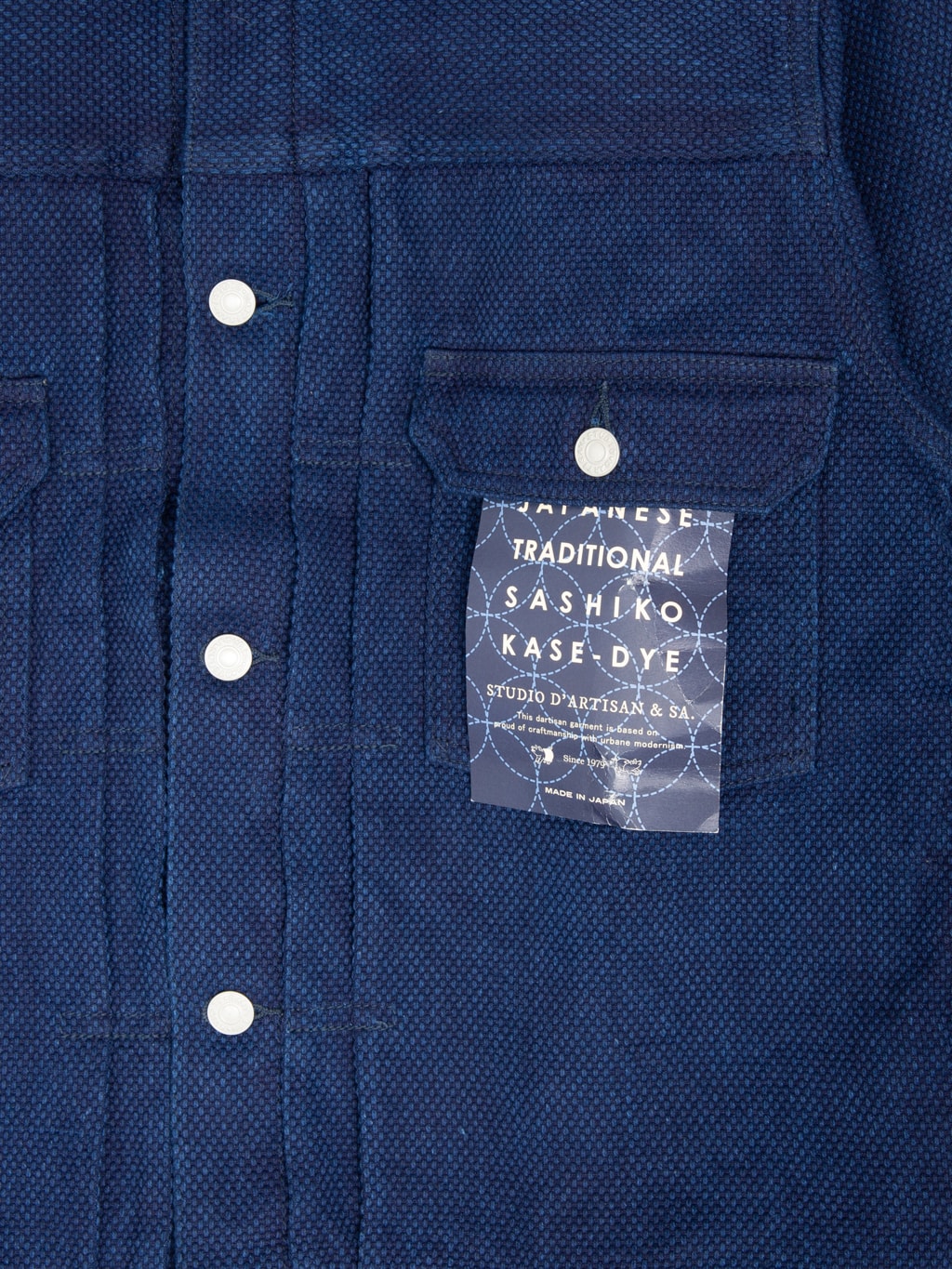 Studio D'Artisan 4619 14oz Sashiko Denim Type II Jacket