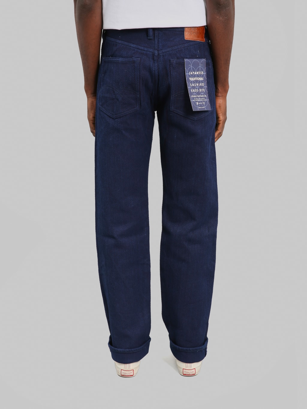 Studio DArtisan 1907 14oz Sashiko Regular Straight Jeans back rise