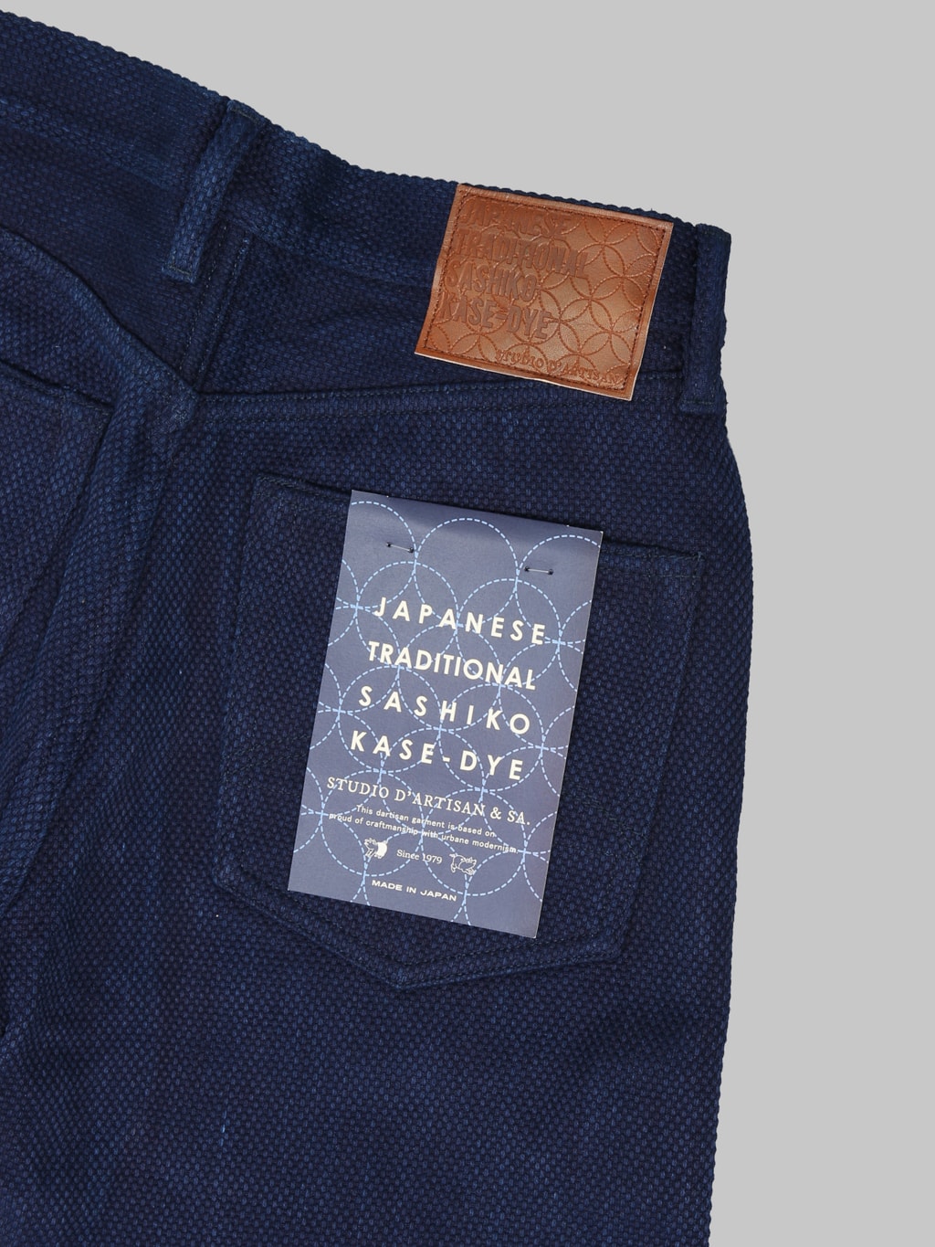 Studio DArtisan 1907 14oz Sashiko Regular Straight Jeans pocket flasher