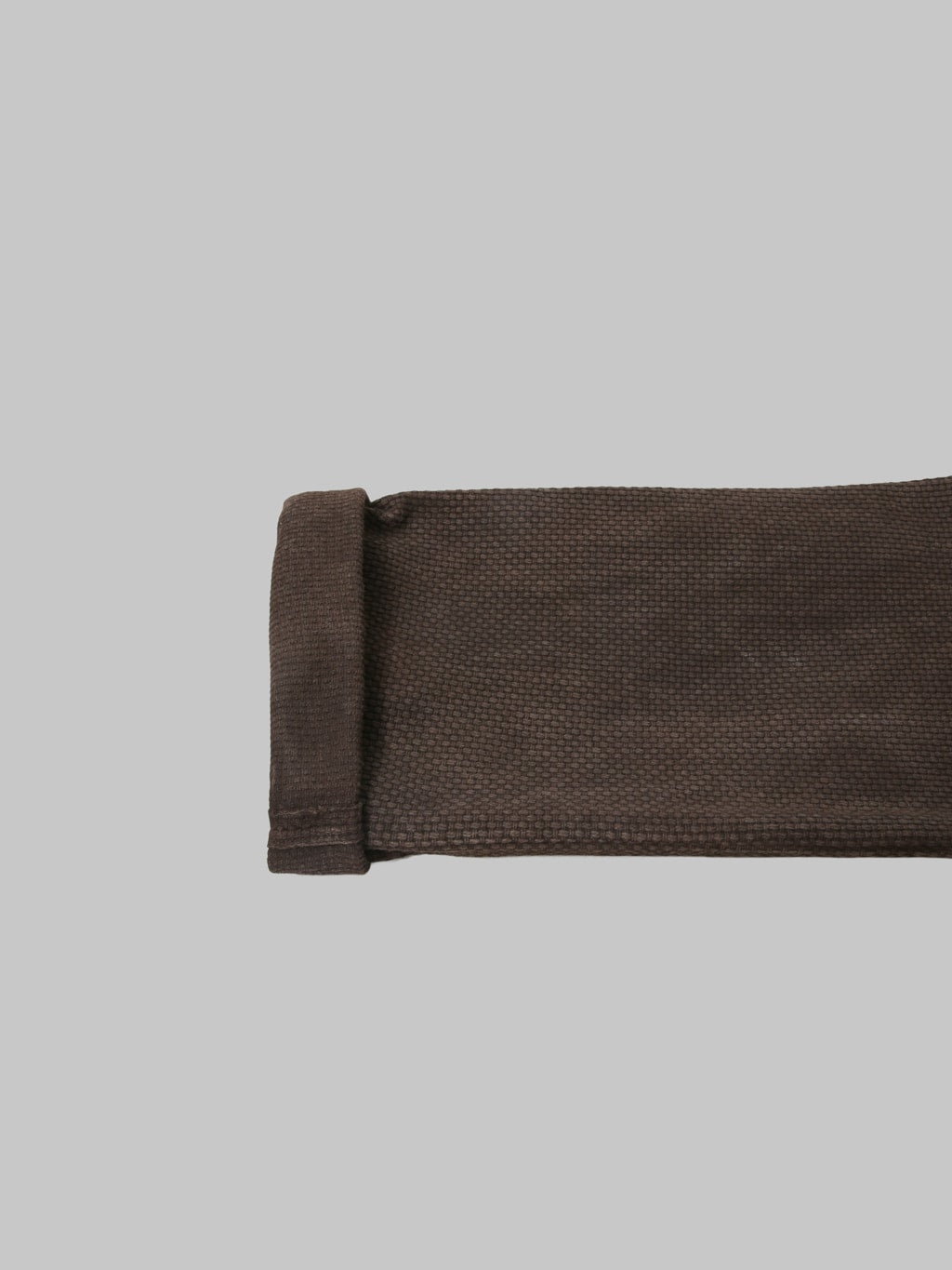 Studio D'Artisan 1914 17oz Amami Mud Dyed Sashiko Jeans Dark Brown