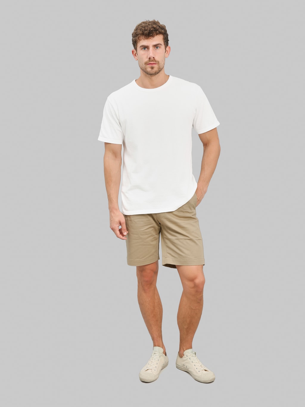 Studio D'Artisan 1925 Chino Shorts Beige