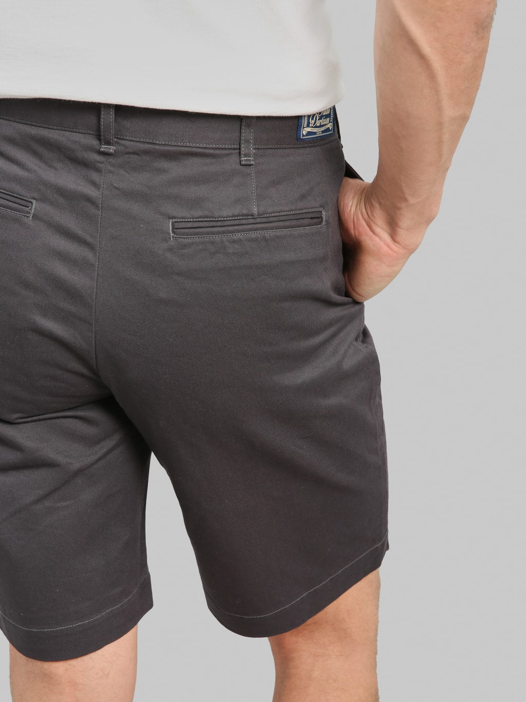 Studio D'Artisan 1925 Chino Shorts Carbon Black