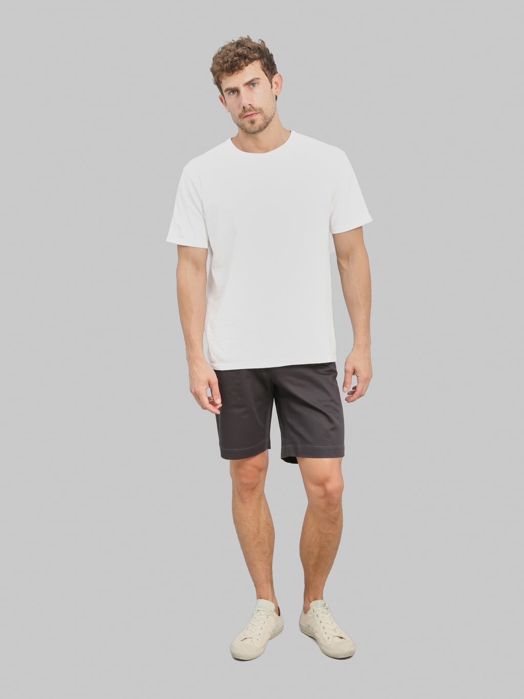 Studio D'Artisan 1925 Chino Shorts Carbon Black