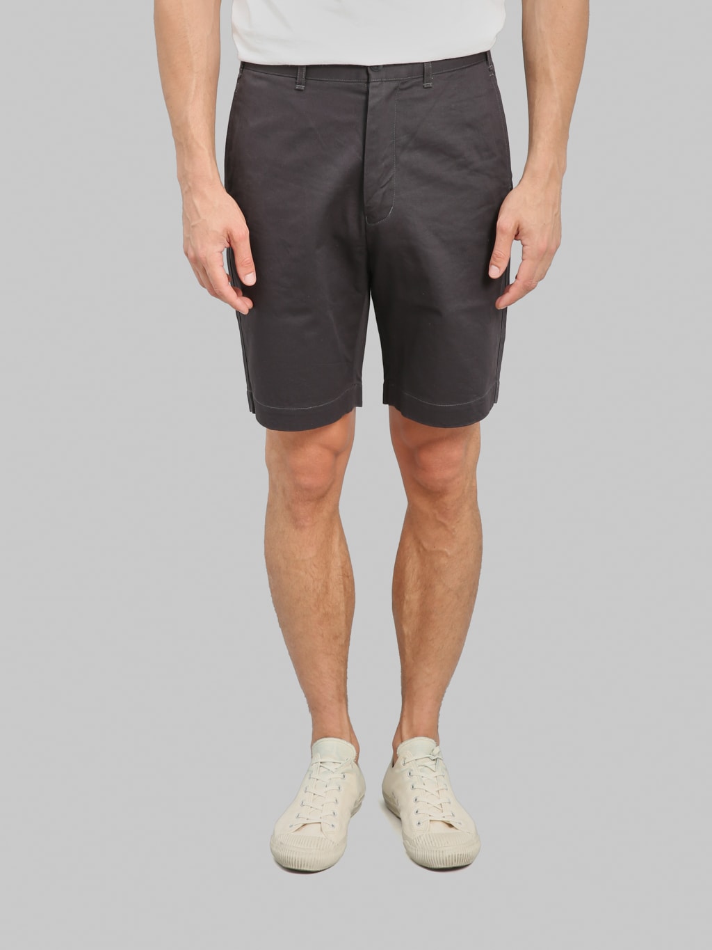 Studio D'Artisan 1925 Chino Shorts Carbon Black