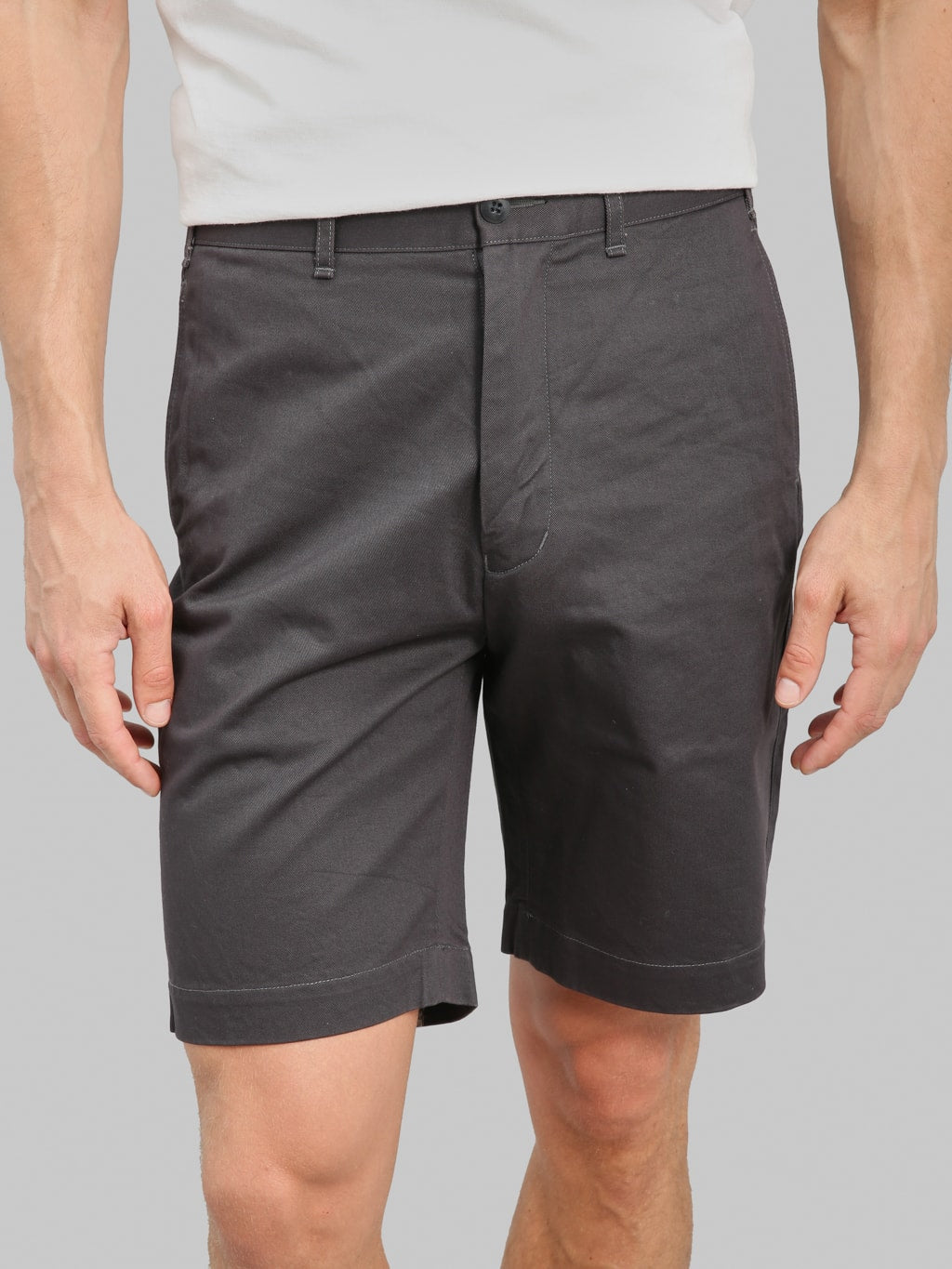 Studio D'Artisan 1925 Chino Shorts Carbon Black