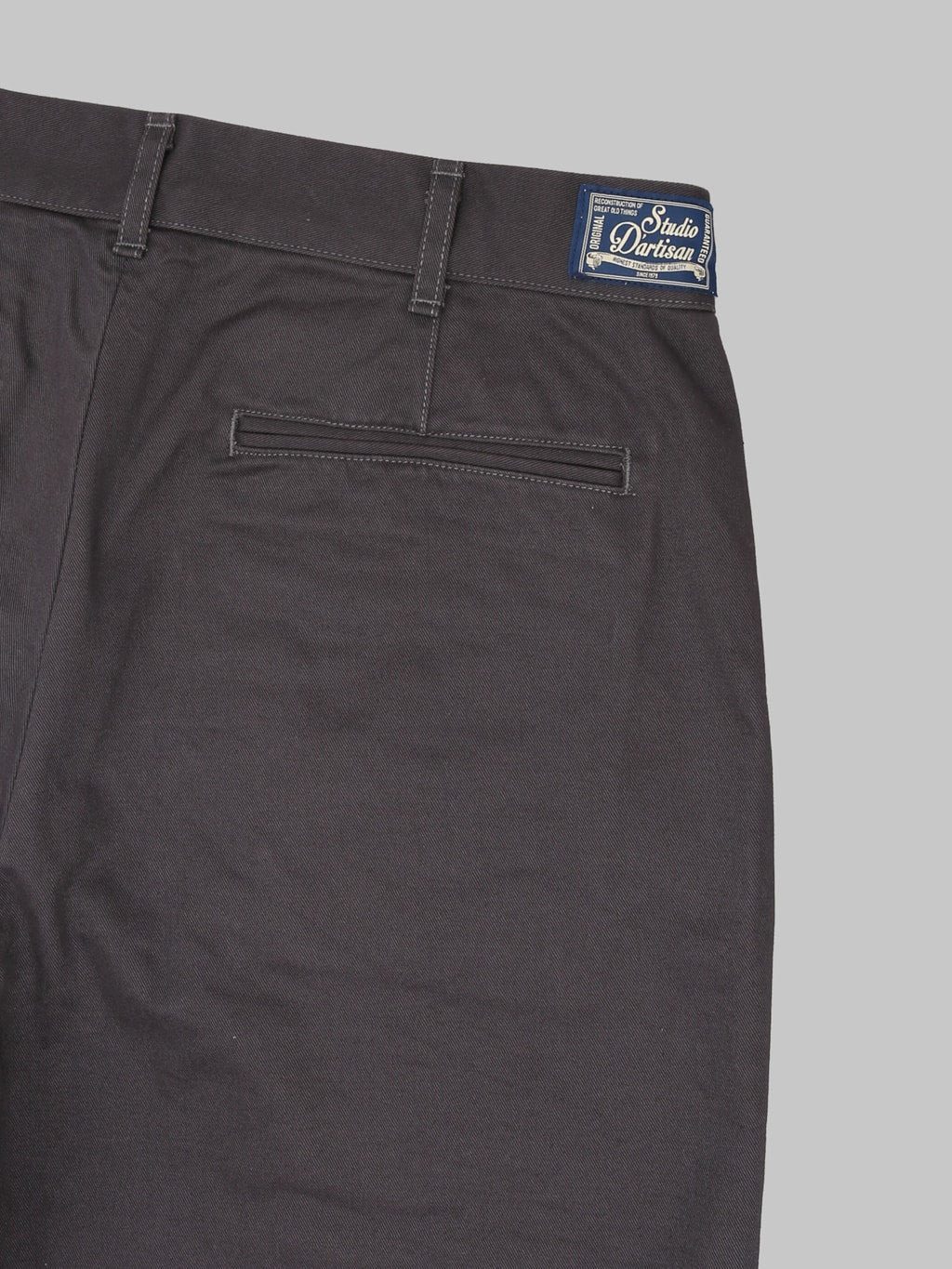 Studio D'Artisan 1925 Chino Shorts Carbon Black