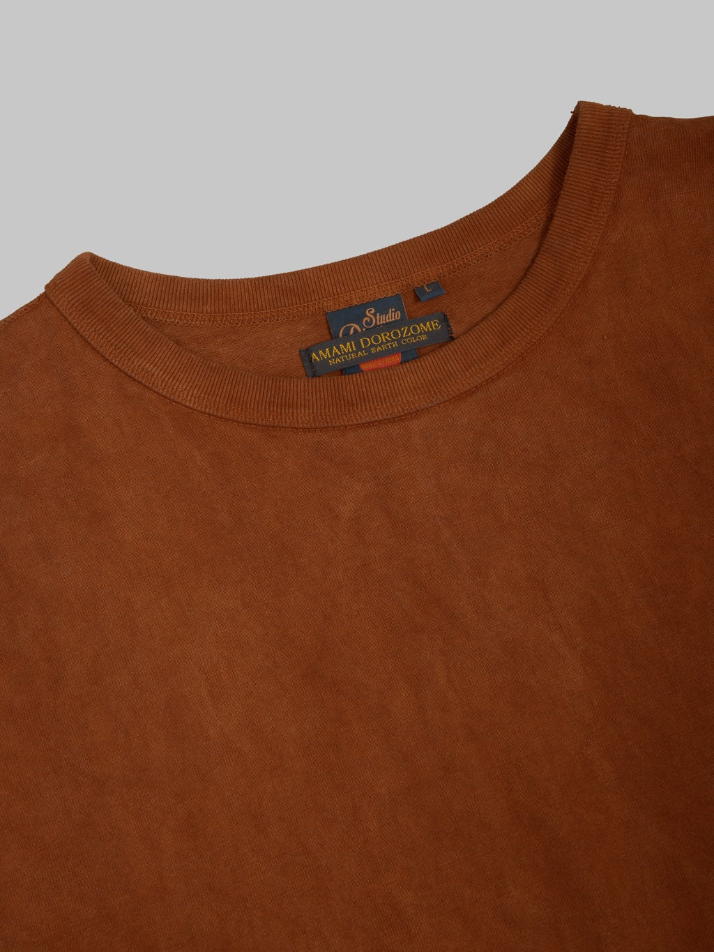 Studio D'Artisan 8198 "Amami Oshima Mud-Dyed" Loopwheeled T-Shirt Brown