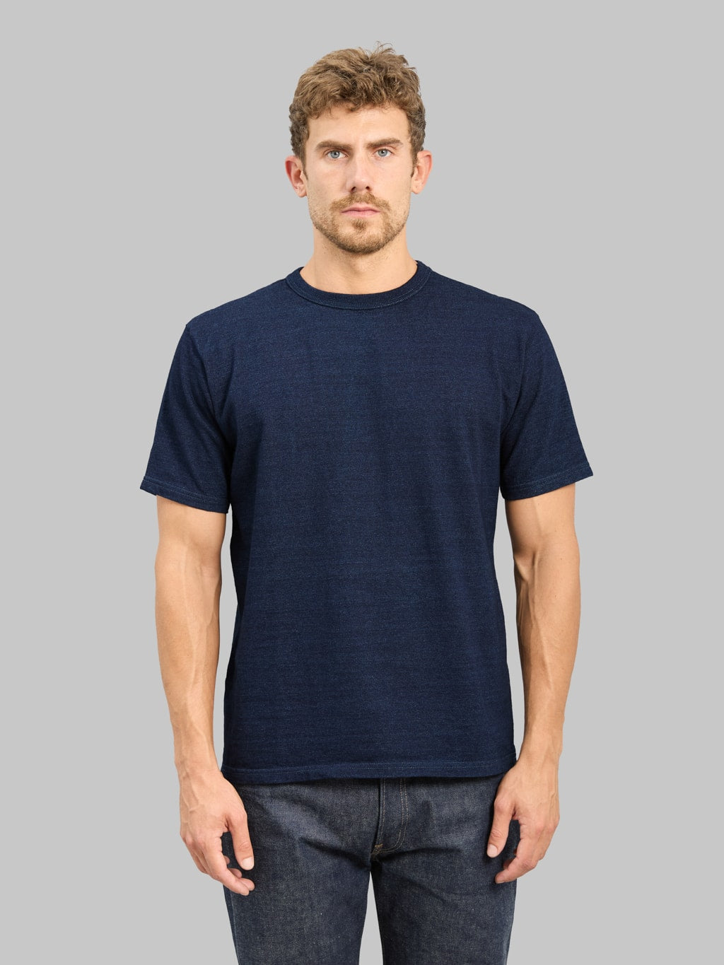 Studio D'Artisan 8199 Rope Dyed Indigo T-Shirt