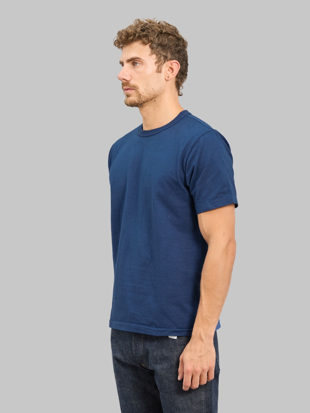 Studio D'Artisan 8204 "Ishikawadai" Tubular Jersey T-Shirt Navy